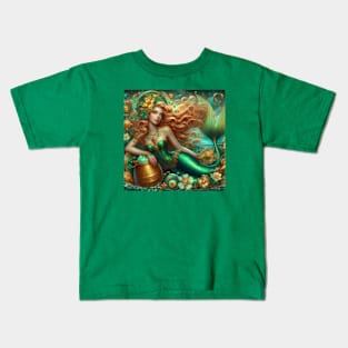 Mermaid St. Patrick's Day Kids T-Shirt